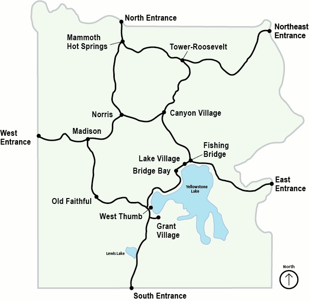 yellowstone map